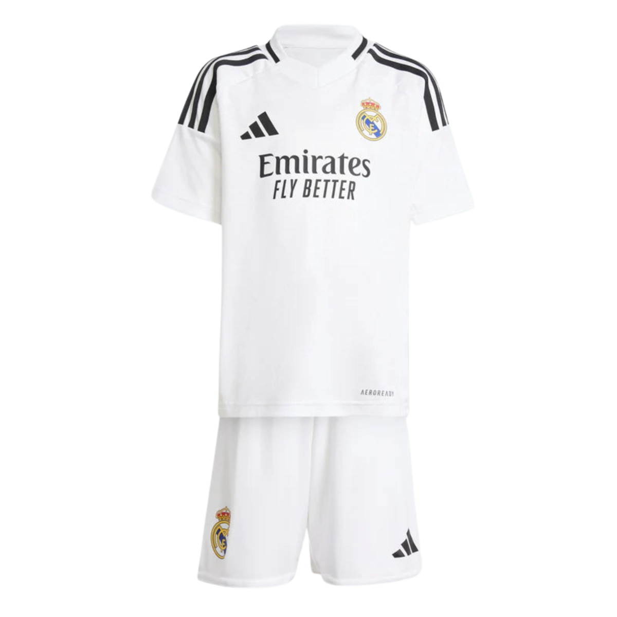 Kit Infantil Real Madrid I 24/25 – Branco