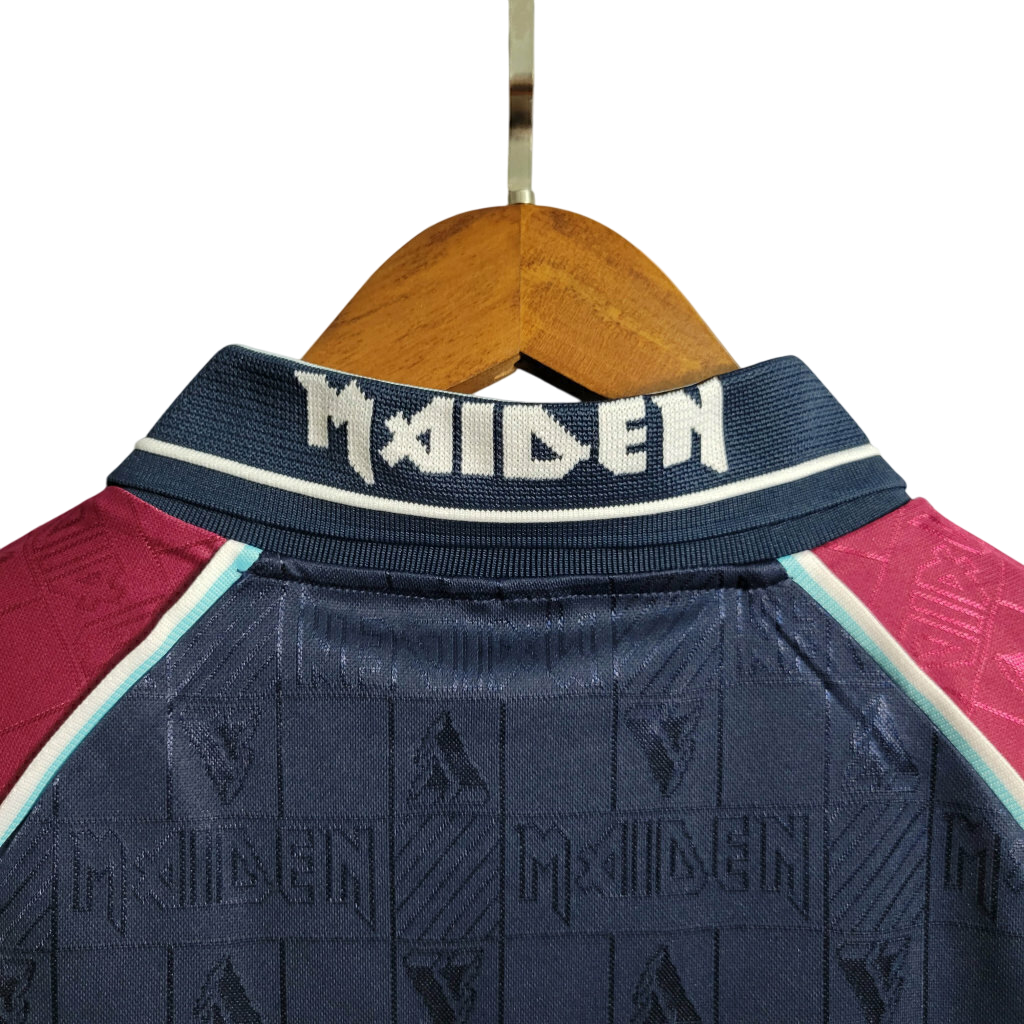 Camisa West Ham 1997 - Iron Maiden - Azul