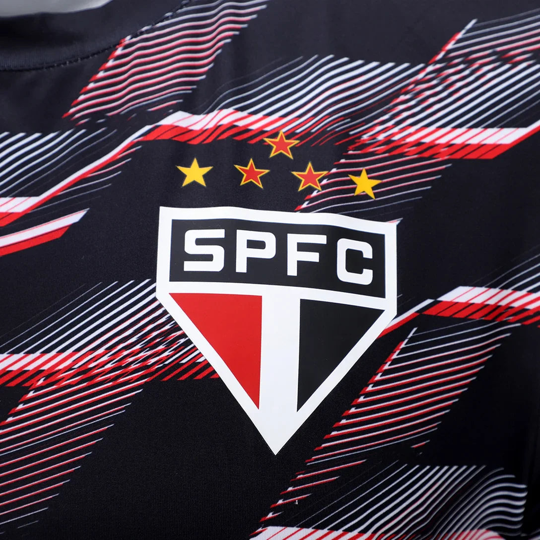 Camisa São Paulo 24/25 - Pré Jogo - Masculina - Preta