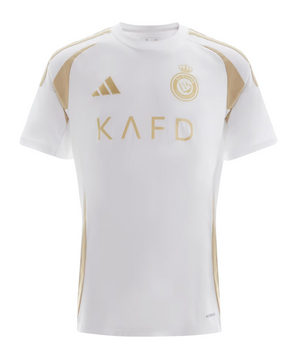 Camisa Al-Nassr III 24/25 Torcedor Masculina - Branco e Dourado