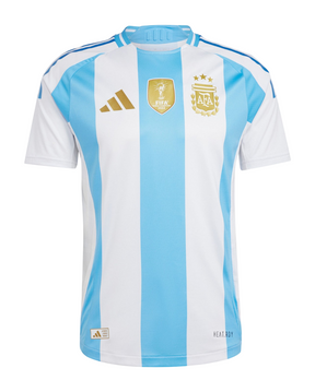 Camisa Argentina I 24/25 Torcedor Adidas Masculina + Patch Campeão do Mundo