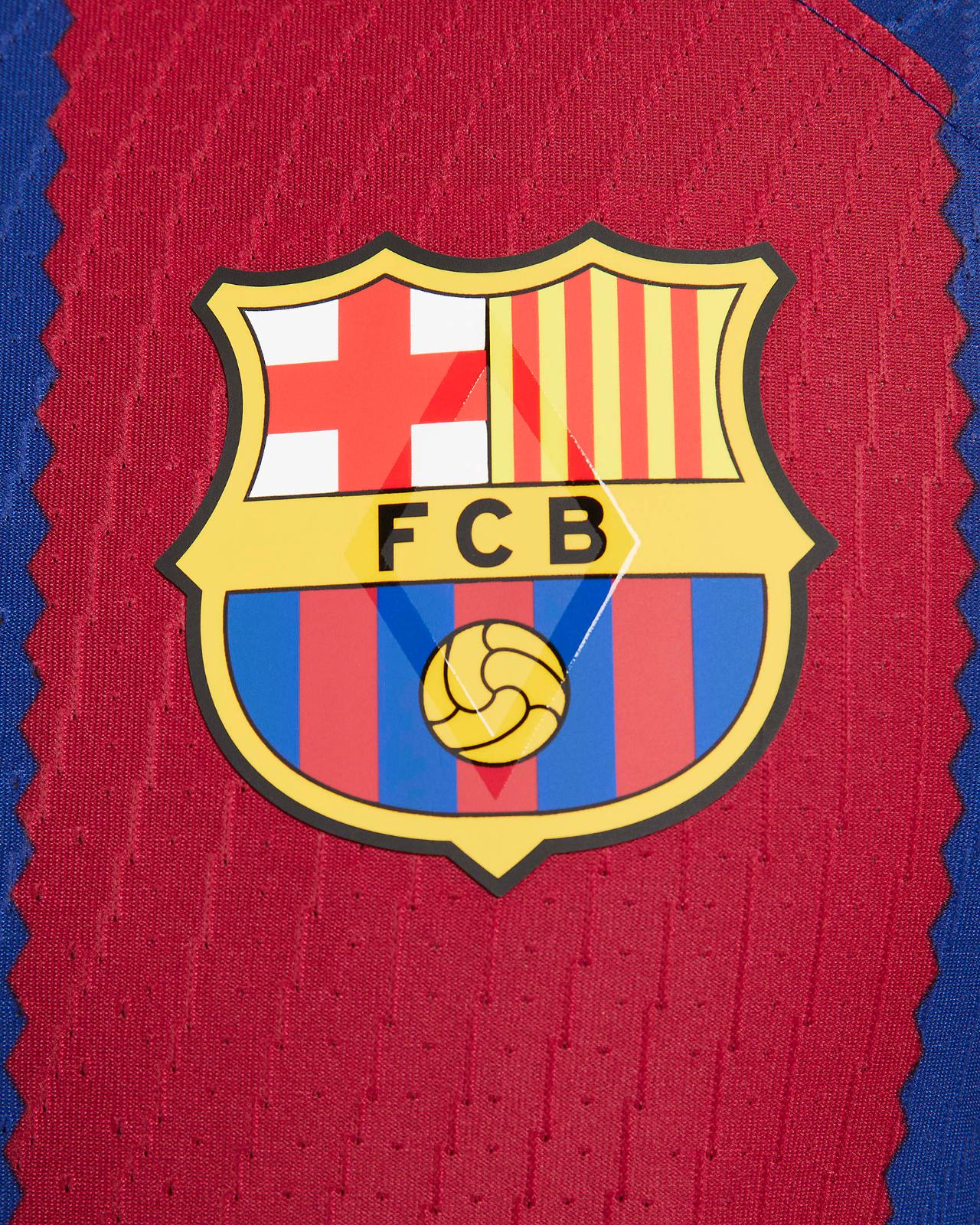 Camisa Barcelona I 23/24 - Torcedor Nike Masculina - Azul e Grená
