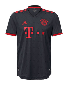 Camisa Bayern de Munique III 2022/2023 Adidas - Preta e Vermelho - Retrô