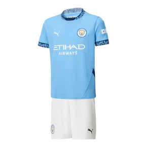 Kit Infantil Manchester City I 24/25 – Azul