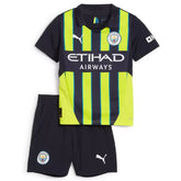 Kit Infantil Manchester City II 24/25 – Amarelo e Preto