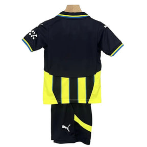 Kit Infantil Manchester City II 24/25 – Amarelo e Preto