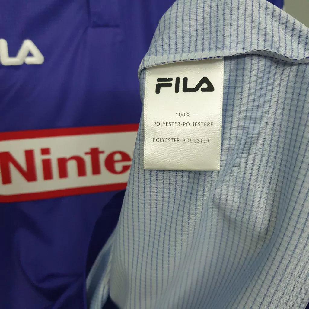 Camisa Fiorentina I 1998/1999 Retrô - Nintendo - Roxa