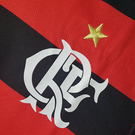 Camisa Flamengo I 2008/2009 Retrô - Vermelha e Preta