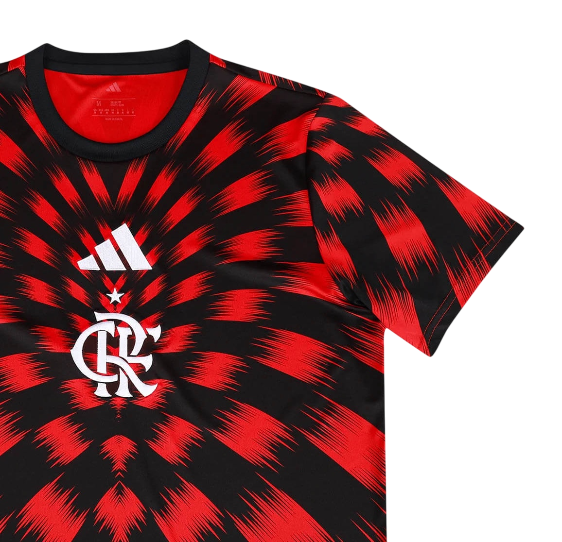 Camisa Flamengo Pré Jogo 25/26 - Vermelha e Preta