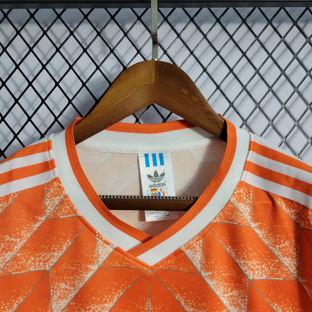 Camisa Holanda I 1988 Adidas - Laranja - Retrô