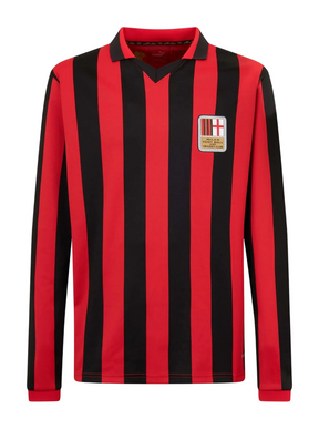 Camisa Milan Edição Especial 125 anos 24/25 - Manga Longa - Vermelha e Preta