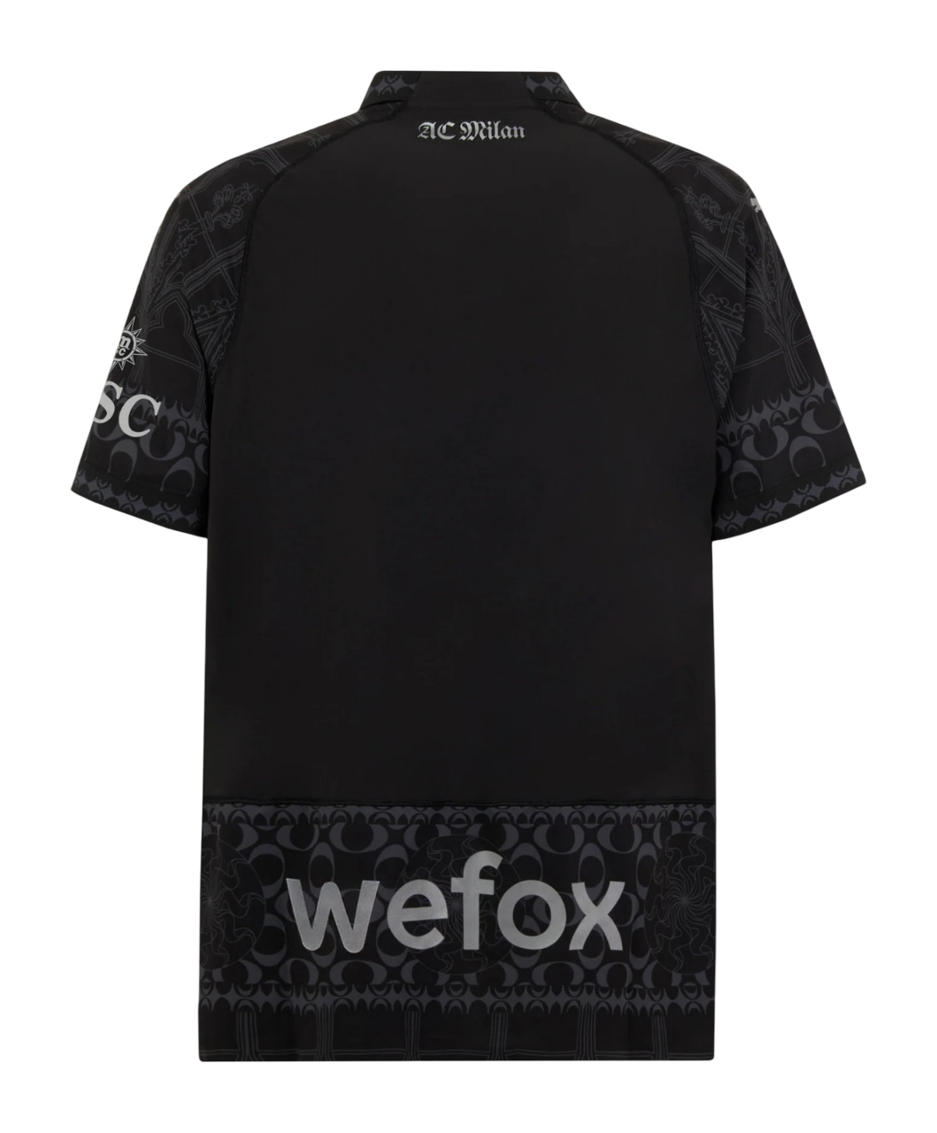 Camisa AC Milan Pleasures 23/24 - Torcedor Puma - All Black