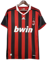 Camisa Milan I 2009/2010 Adidas Torcedor - Vermelha e Preto - Retrô
