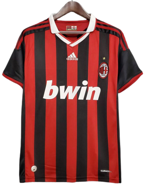 Camisa Milan I 2009/2010 Adidas Torcedor - Vermelha e Preto - Retrô