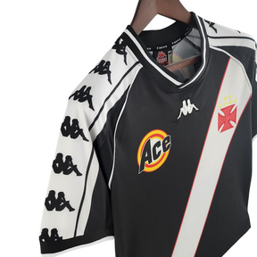 Camisa Vasco I 2000 Retrô - Preta e Branca
