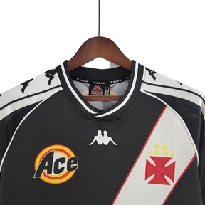 Camisa Vasco I 2000 Retrô - Preta e Branca