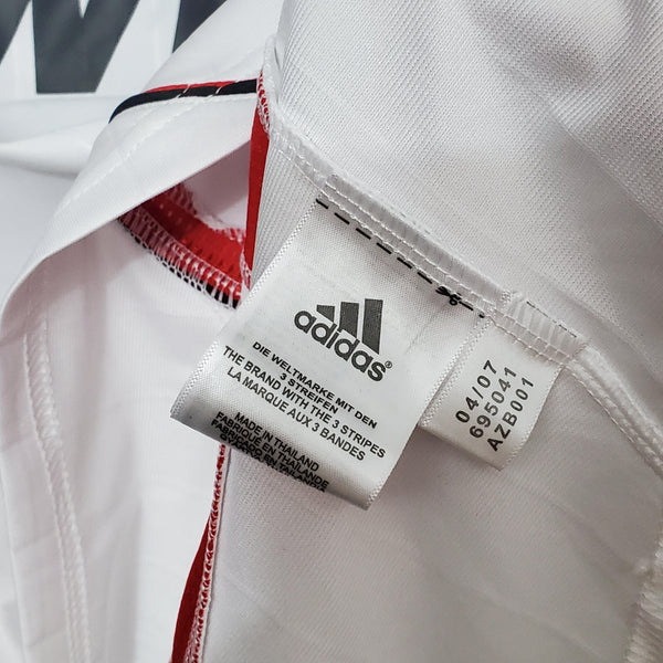 Camisa Milan II 2006/2007 Manga Longa - Retrô - Branca