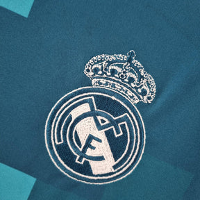 Camisa Real Madrid III 2017/2018 Manga Longa - Retrô - Azul