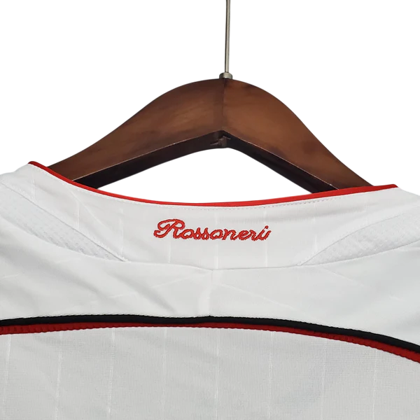 Camisa Milan II 2006/2007 Manga Longa - Retrô - Branca