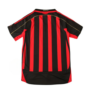 Camisa Milan I 2006/2007 Adidas Torcedor - Vermelha e Preto - Retrô