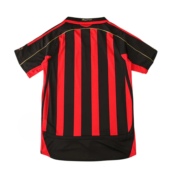 Camisa Milan I 2006/2007 Adidas Torcedor - Vermelha e Preto - Retrô