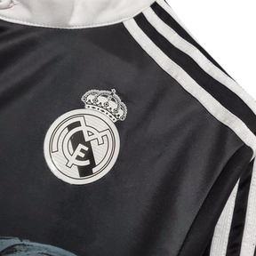 Camisa Real Madrid III 2014/2015 Manga Longa - Retrô - Preto