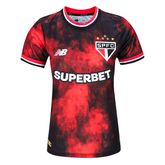 Camisa São Paulo Feminina III 24/25 - Preta e Vermelha