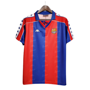 Camisa Barcelona I 1992/1995 Kappa Torcedor - Azul e Grená - Retrô