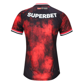 Camisa São Paulo Feminina III 24/25 - Preta e Vermelha