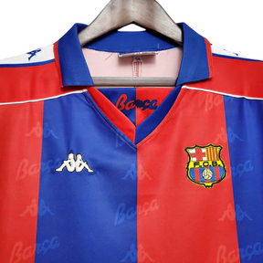 Camisa Barcelona I 1992/1995 Kappa Torcedor - Azul e Grená - Retrô