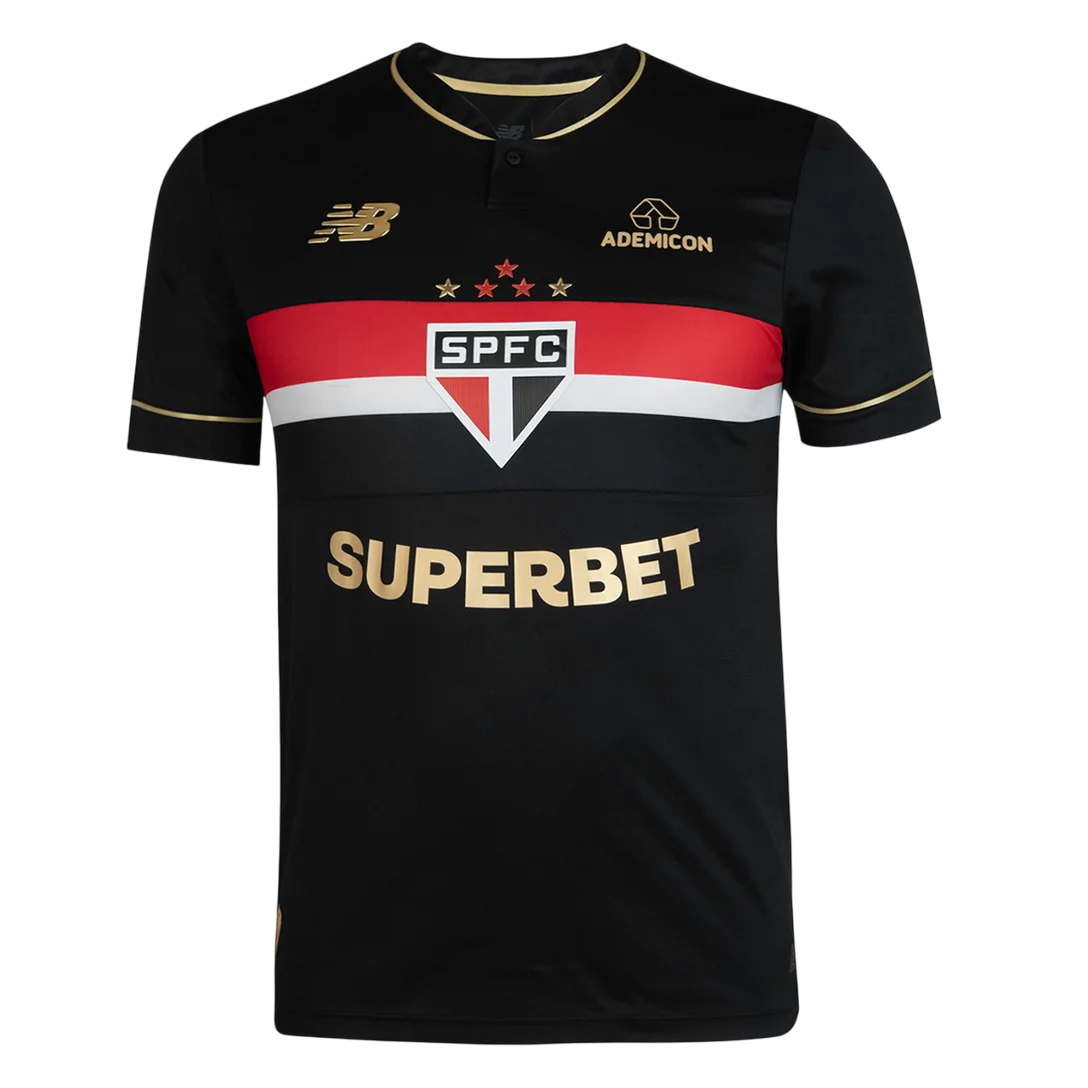 Camisa São Paulo III Comemorativa 25/26 - Preta [PRÉ-VENDA]
