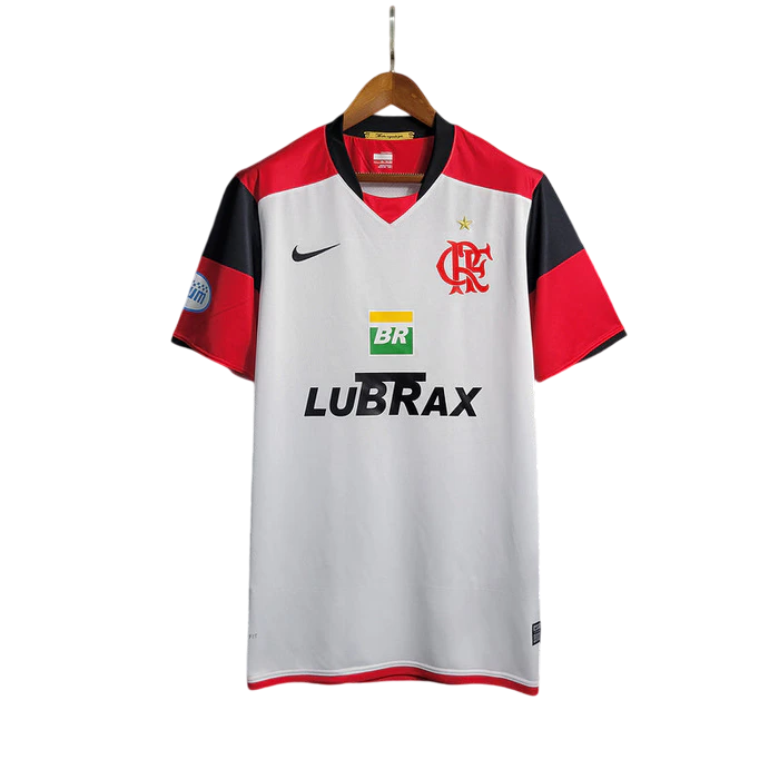 Camisa Flamengo II 2008/2009 Retrô - Branca e Vermelha