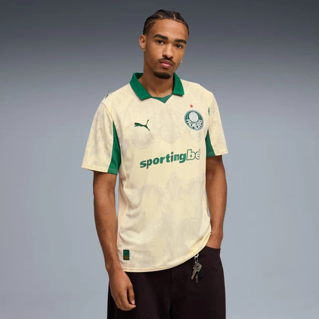 Camisa Palmeiras Mundial de Clubes 25/26 - Torcedor Puma - Bege