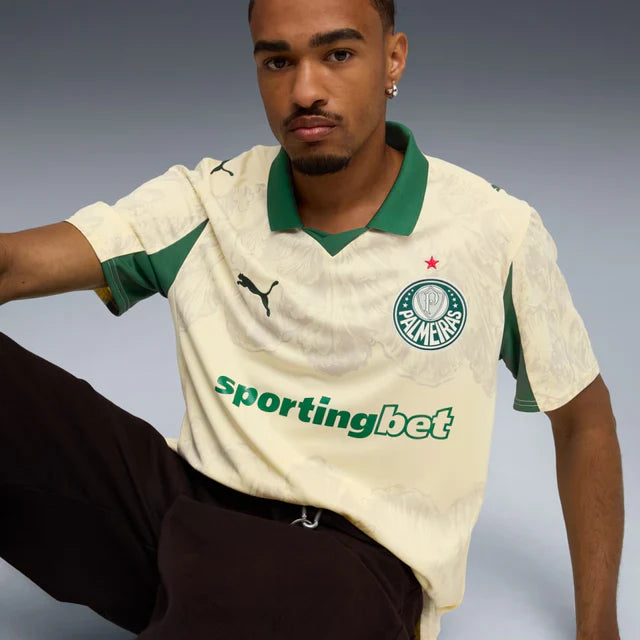 Camisa Palmeiras Mundial de Clubes 25/26 - Torcedor Puma - Bege
